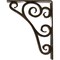 Ekena Millwork Tristan Wrought Iron Bracket, (Triple center brace), Antiqued Pale Gold 2"W x 7 1/2"D x 10"H BKTM02X07X10TTNAPG - alternate 2
